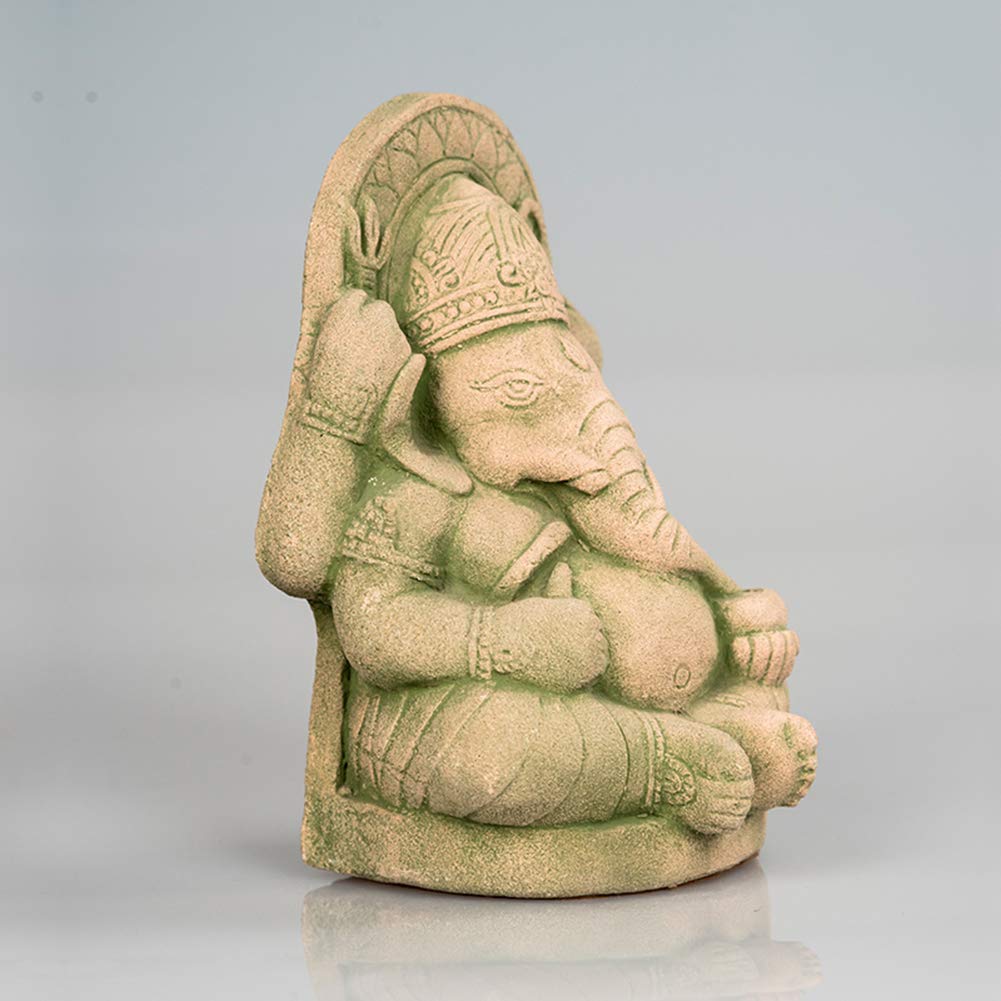 Amazon｜タイの象の仏像、ガネーシャの像が座っている仏砂岩仏教